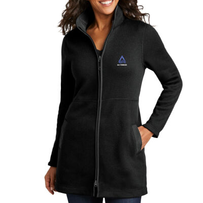 AA Thread - Women's Arc Sweater Fleece Long Jacket Thumbnail